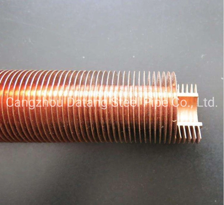 Heat Exchanger Longitudinal Fin Tube High Frequency Electric Resistance Welded Spiral Finned Pipe