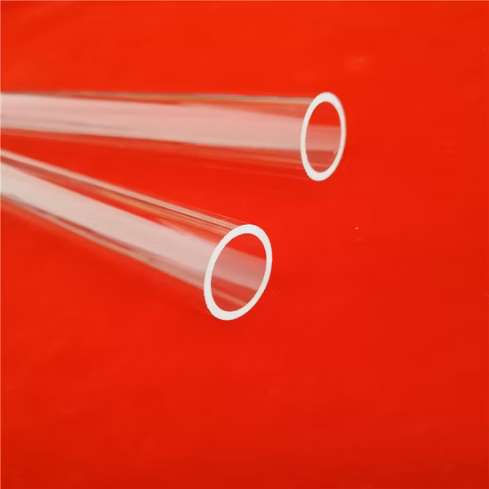 Термостойкая лабораторная кварцевая стеклянная трубка высокой чистоты циклического действия.